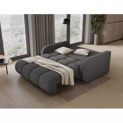 Zweisitzer-Schlafsofa DELPHINE – Dunkelgrau