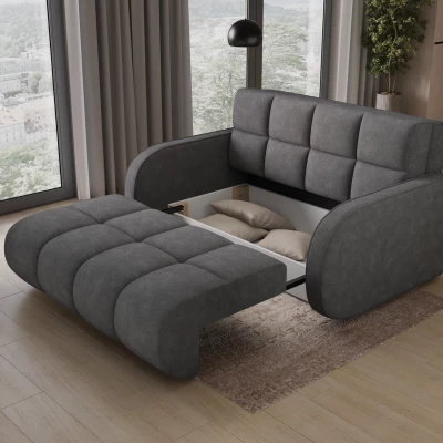 Zweisitzer-Schlafsofa DELPHINE – Dunkelgrau