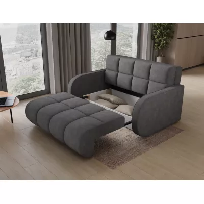 Zweisitzer-Schlafsofa DELPHINE – Dunkelgrau
