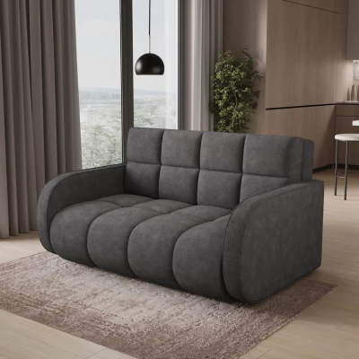 Zweisitzer-Schlafsofa DELPHINE – Dunkelgrau