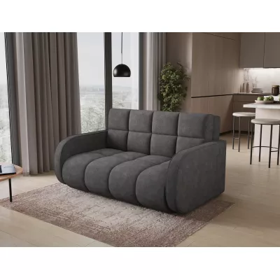 Zweisitzer-Schlafsofa DELPHINE – Dunkelgrau