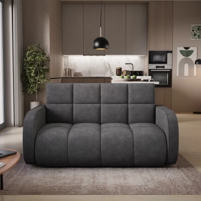 Zweisitzer-Schlafsofa DELPHINE – Dunkelgrau