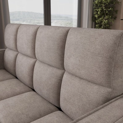 DELPHINE Zweisitzer-Schlafsofa – Dunkelbeige