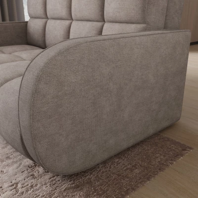 DELPHINE Zweisitzer-Schlafsofa – Dunkelbeige