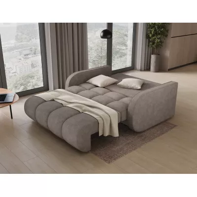 DELPHINE Zweisitzer-Schlafsofa – Dunkelbeige