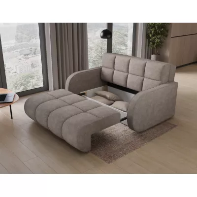 DELPHINE Zweisitzer-Schlafsofa – Dunkelbeige