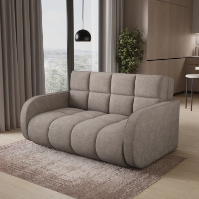 DELPHINE Zweisitzer-Schlafsofa – Dunkelbeige