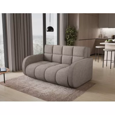 DELPHINE Zweisitzer-Schlafsofa – Dunkelbeige