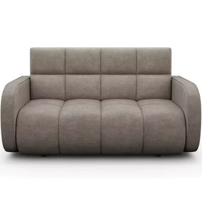 DELPHINE Zweisitzer-Schlafsofa – Dunkelbeige