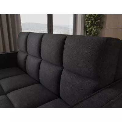 DELPHINE Zweisitzer-Schlafsofa – schwarz