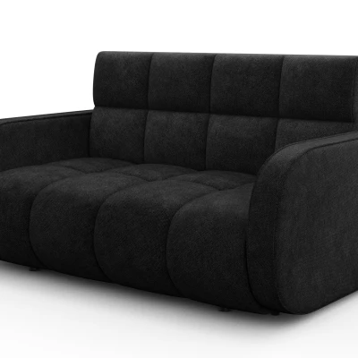 DELPHINE Zweisitzer-Schlafsofa – schwarz