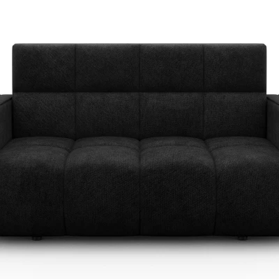DELPHINE Zweisitzer-Schlafsofa – schwarz