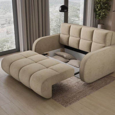 Zweisitzer-Schlafsofa DELPHINE - beige