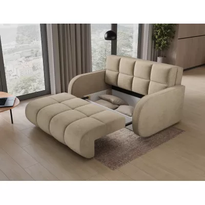 Zweisitzer-Schlafsofa DELPHINE - beige