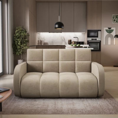 Zweisitzer-Schlafsofa DELPHINE - beige