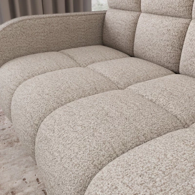 Zweisitzer-Schlafsofa DELPHINE – hellbeige