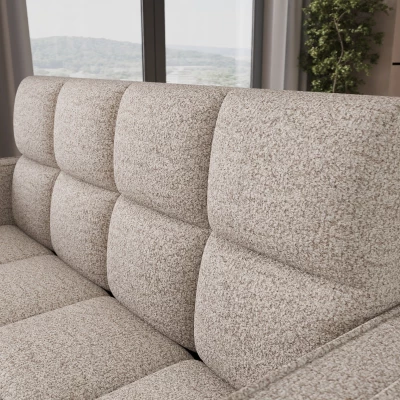 Zweisitzer-Schlafsofa DELPHINE – hellbeige