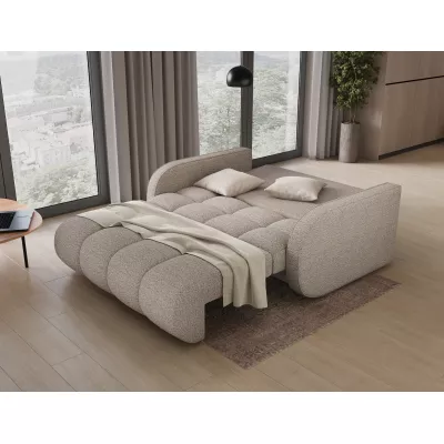 Zweisitzer-Schlafsofa DELPHINE – hellbeige