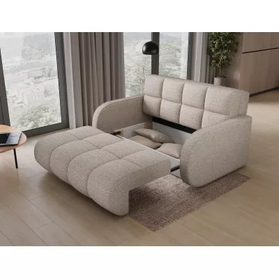 Zweisitzer-Schlafsofa DELPHINE – hellbeige