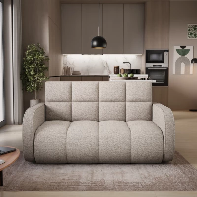 Zweisitzer-Schlafsofa DELPHINE – hellbeige