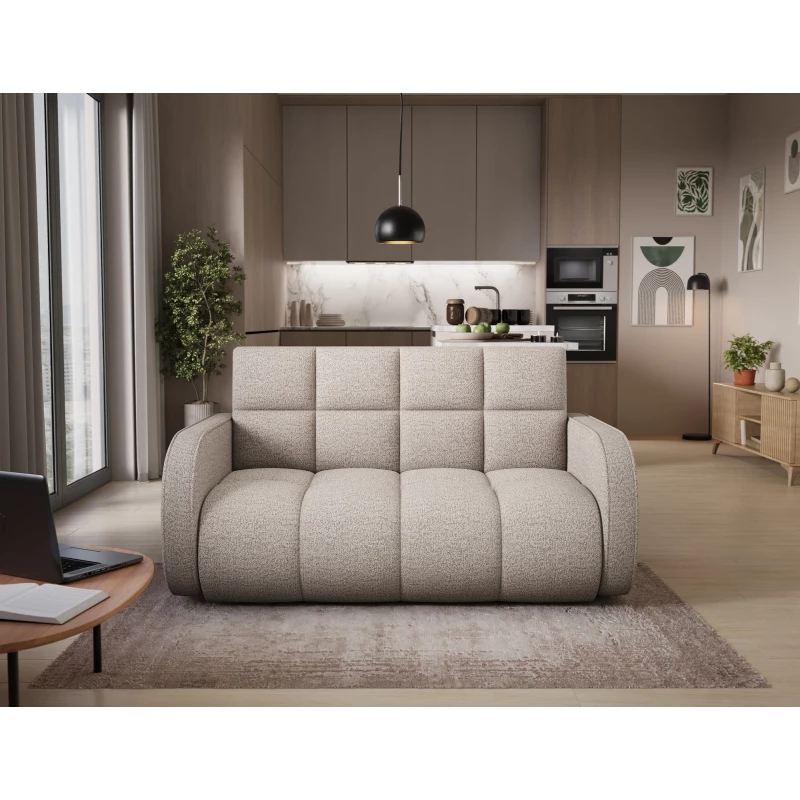 Zweisitzer-Schlafsofa DELPHINE – hellbeige