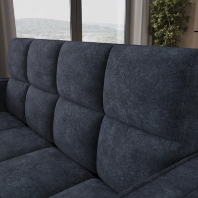 DELPHINE Zweisitzer-Schlafsofa – dunkelblau