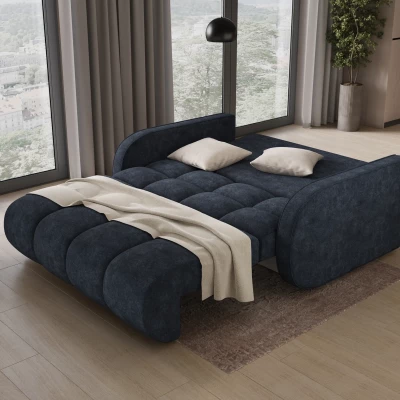 DELPHINE Zweisitzer-Schlafsofa – dunkelblau