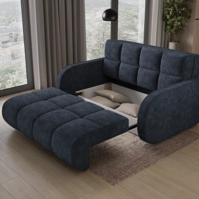 DELPHINE Zweisitzer-Schlafsofa – dunkelblau