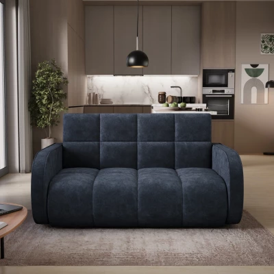DELPHINE Zweisitzer-Schlafsofa – dunkelblau