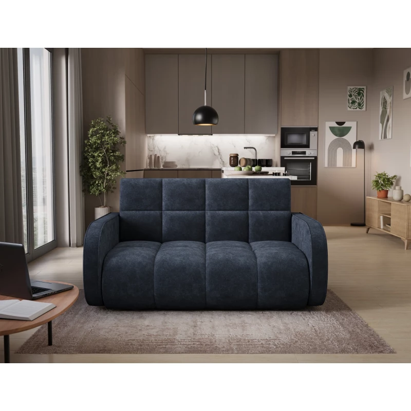 DELPHINE Zweisitzer-Schlafsofa – dunkelblau
