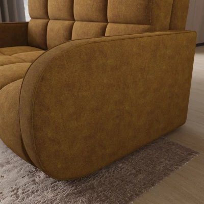 DELPHINE Zweisitzer-Schlafsofa – Senfgelb