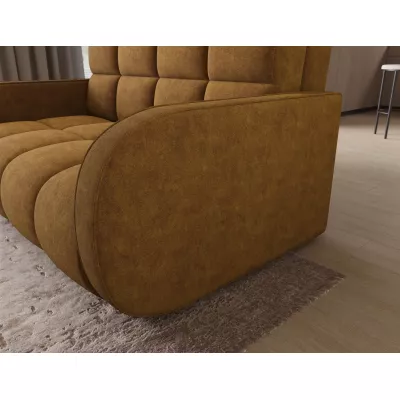 DELPHINE Zweisitzer-Schlafsofa – Senfgelb