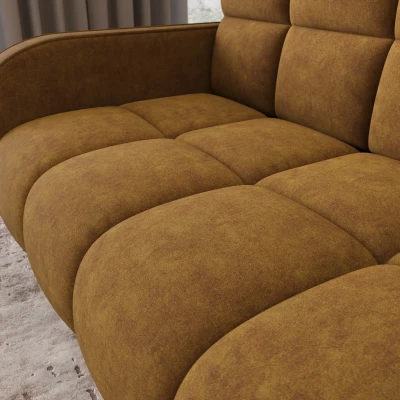 DELPHINE Zweisitzer-Schlafsofa – Senfgelb