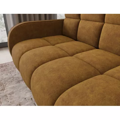 DELPHINE Zweisitzer-Schlafsofa – Senfgelb