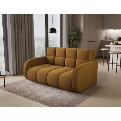 DELPHINE Zweisitzer-Schlafsofa – Senfgelb