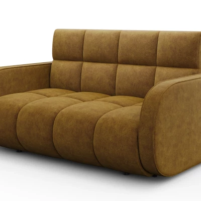 DELPHINE Zweisitzer-Schlafsofa – Senfgelb