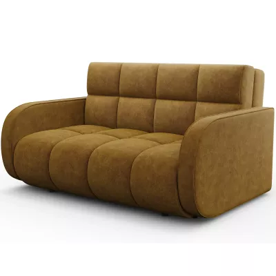 DELPHINE Zweisitzer-Schlafsofa – Senfgelb
