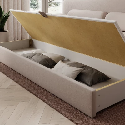 Stilvolles Sofa mit Stauraum ELYSIA – hellbeige