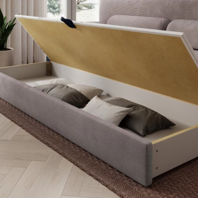 Stilvolles Sofa mit Stauraum ELYSIA - hellbraun