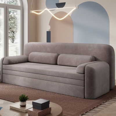 Stilvolles Sofa mit Stauraum ELYSIA - hellbraun