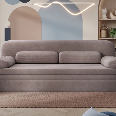 Stilvolles Sofa mit Stauraum ELYSIA - hellbraun