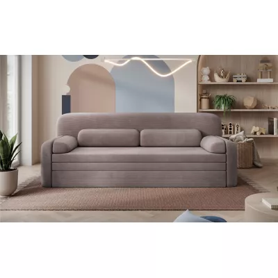 Stilvolles Sofa mit Stauraum ELYSIA - hellbraun