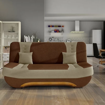 FAELINA Zweisitzer-Sofa - braun/beige