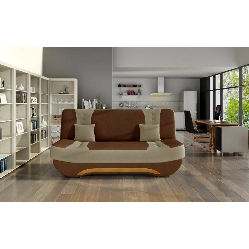 FAELINA Zweisitzer-Sofa - braun/beige