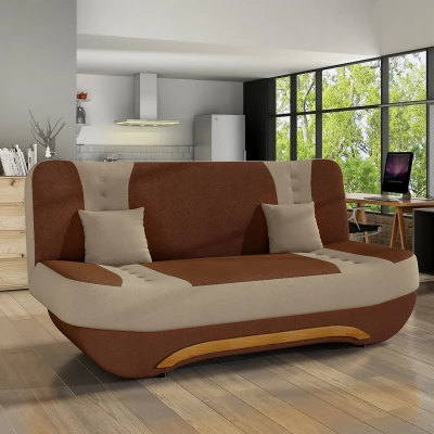 FAELINA Zweisitzer-Sofa - braun/beige