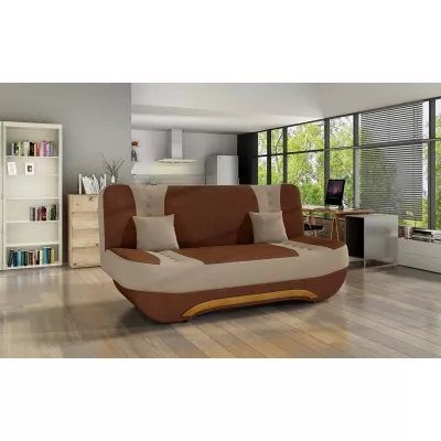 FAELINA Zweisitzer-Sofa - braun/beige
