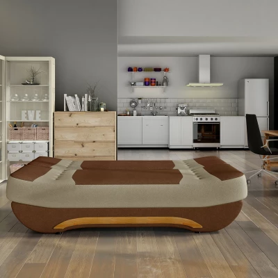 FAELINA Zweisitzer-Sofa - braun/beige