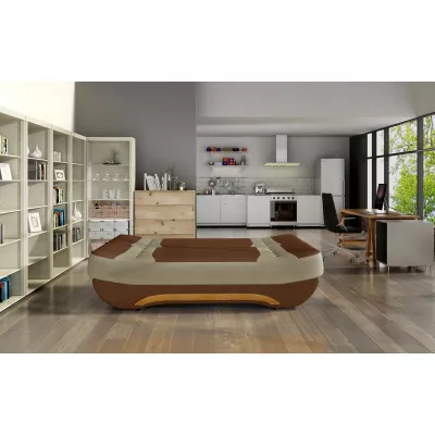 FAELINA Zweisitzer-Sofa - braun/beige