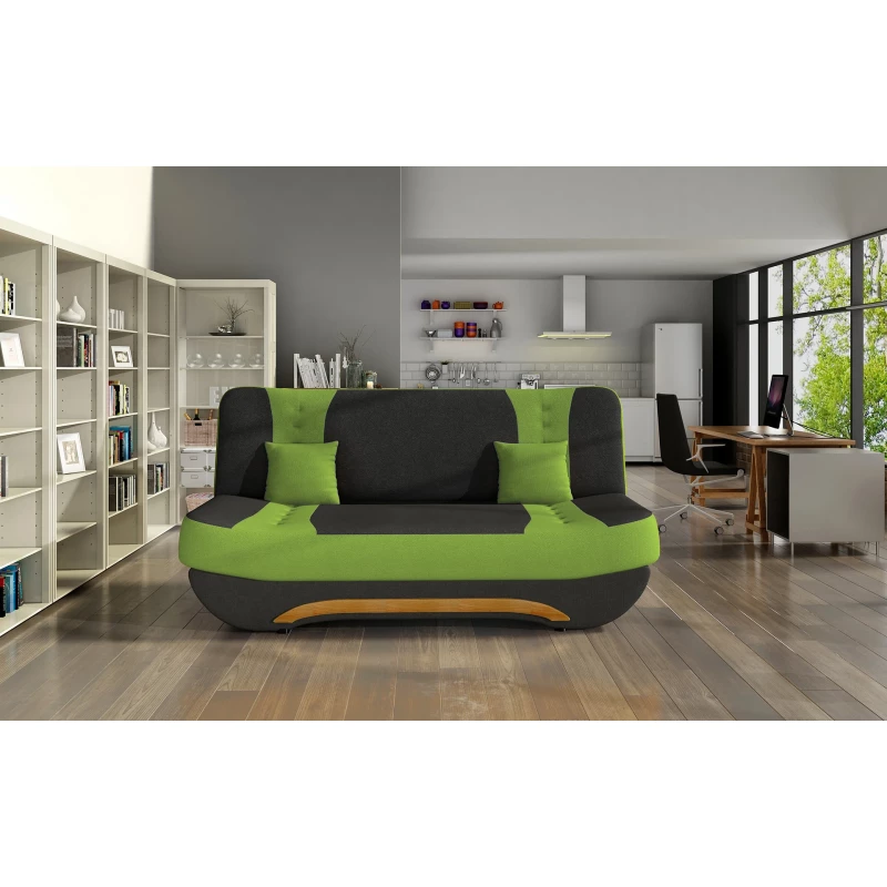 FAELINA Zweisitzer-Sofa - schwarz/grün