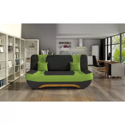 FAELINA Zweisitzer-Sofa - schwarz/grün